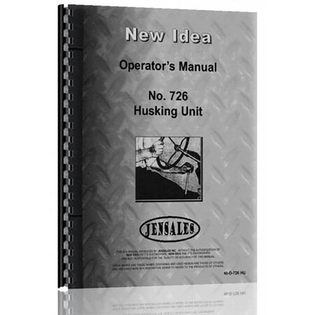 Implement Operator And Parts Manual For Idea 726 NI-O-726 HU